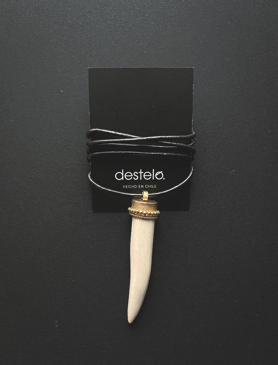 Colmillo blanco con cuero